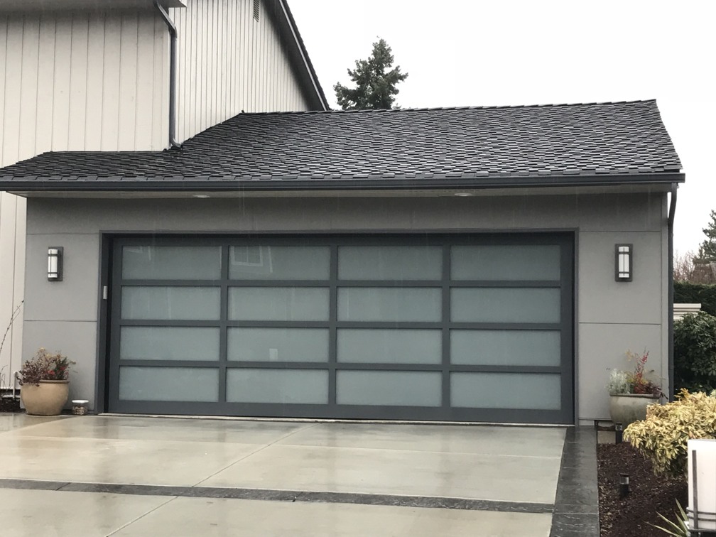 Vintage Glass Garge Doors