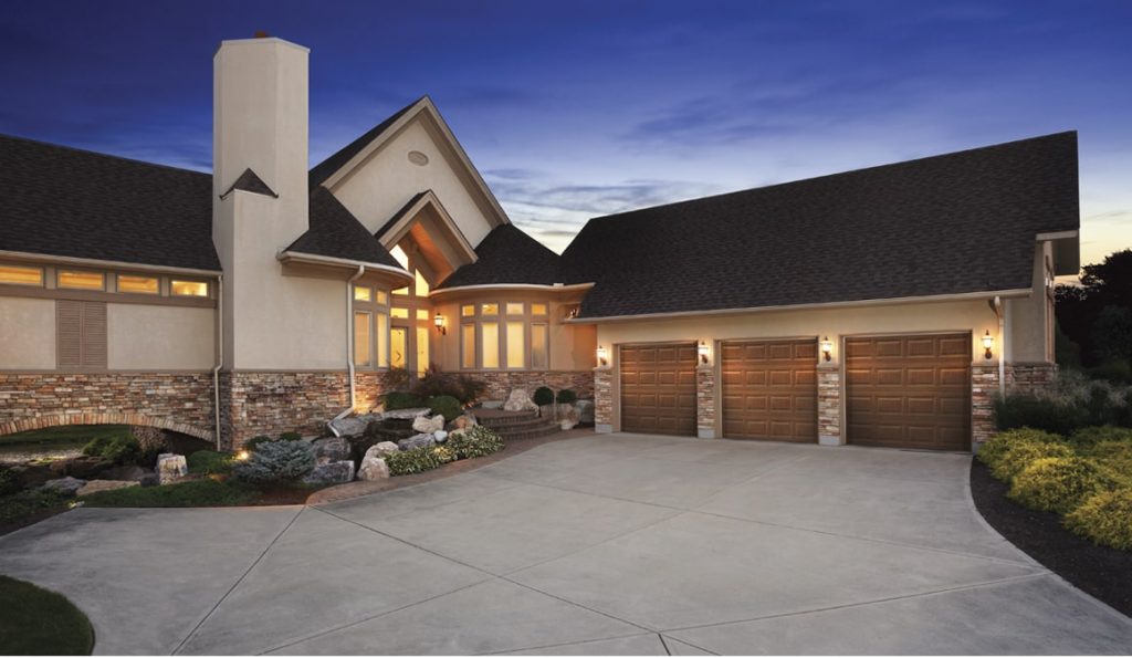 triple garage door installation